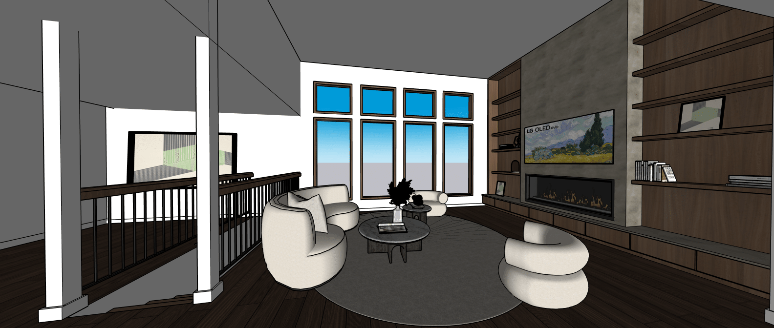 Interior living space - Before